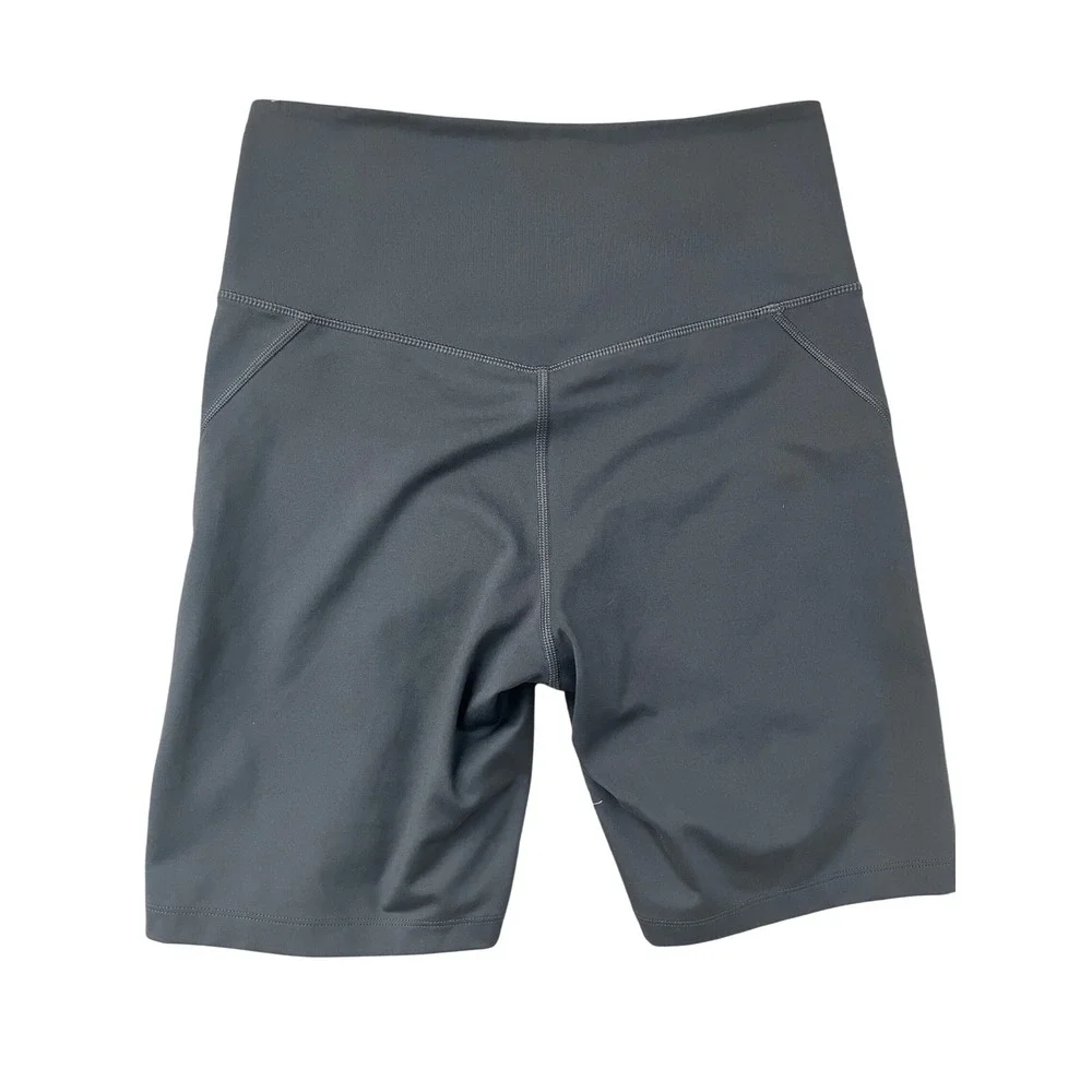 Girlfriend Collective High Rise Bike Shorts‎ Activewear Athletic Gray - Picture 3 of 4